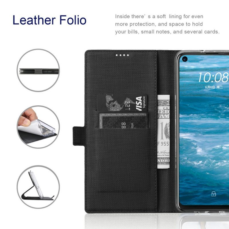 Flip Case OnePlus Nord N100 Teksturoitu Vili