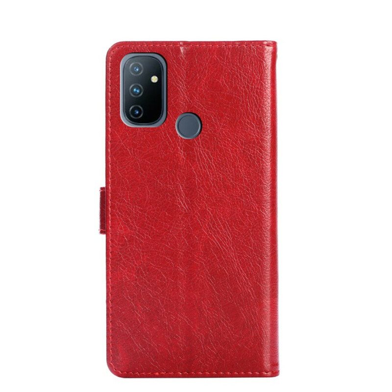 Kotelot OnePlus Nord N100 Edessä Kolikkolaukku Ja Kaulanauha