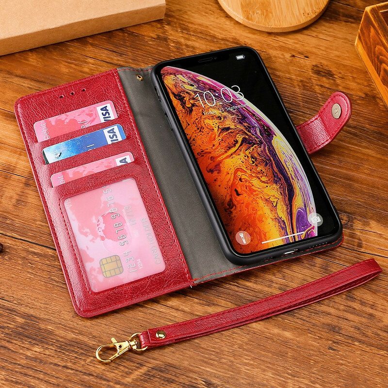 Kotelot OnePlus Nord N100 Edessä Kolikkolaukku Ja Kaulanauha
