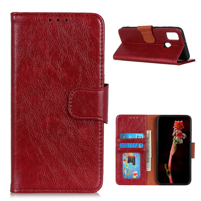 Kotelot OnePlus Nord N100 Halkaistu Nappan Nahka