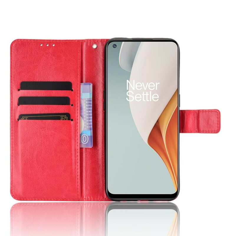 Kotelot OnePlus Nord N100 Näyttävä Keinonahka