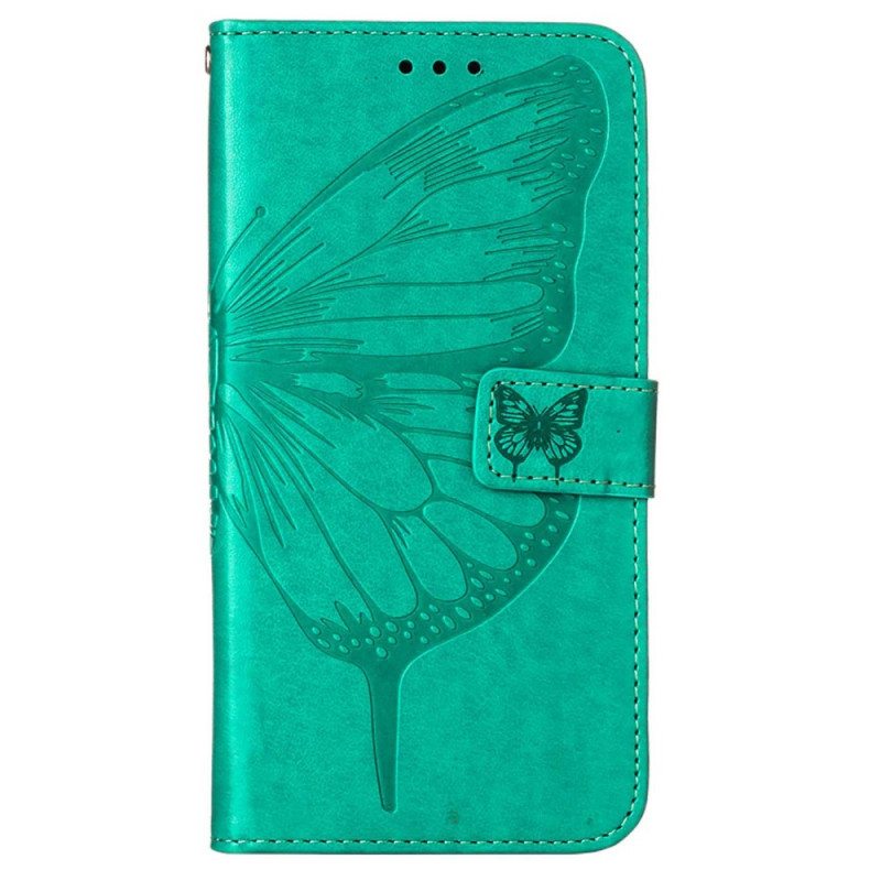 Kotelot OnePlus Nord N100 Suojaketju Kuori Strappy Butterfly Design