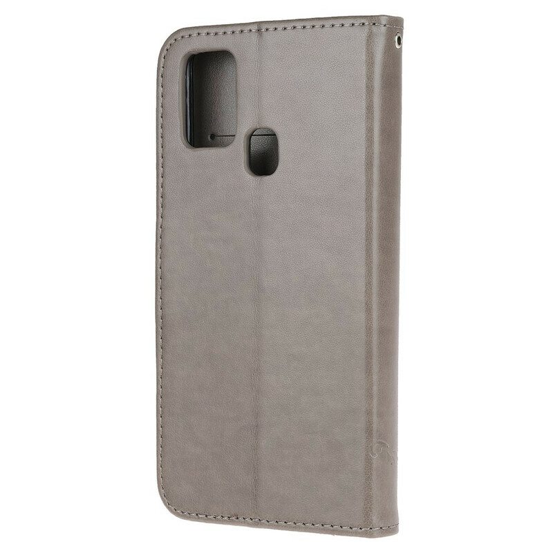 Kotelot OnePlus Nord N100 Suojaketju Kuori Stringit Perhosia Ja Kukkia