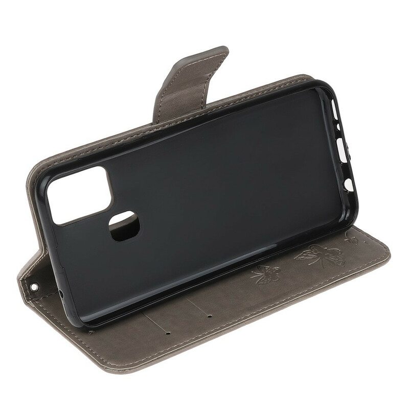 Kotelot OnePlus Nord N100 Suojaketju Kuori Stringit Perhosia Ja Kukkia