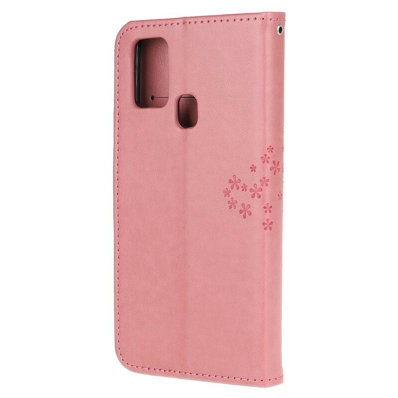 Kotelot OnePlus Nord N100 Suojaketju Kuori Tangapuu Ja Pöllöt