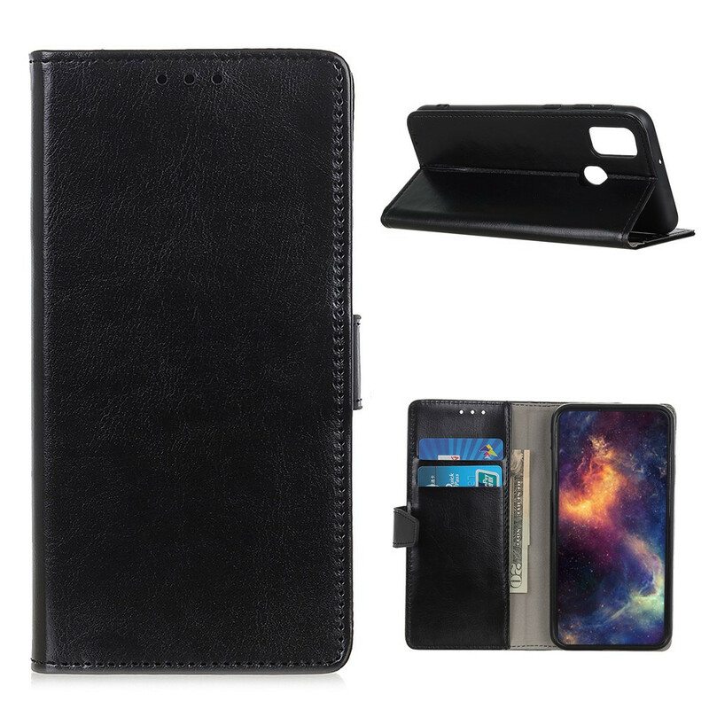 Kotelot OnePlus Nord N100 Yksinkertainen Kiiltävä Nahkaefekti