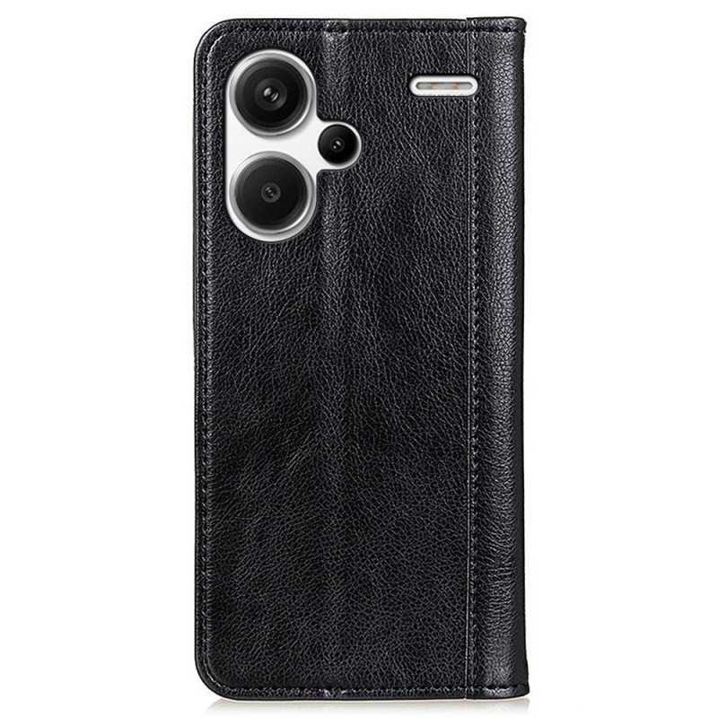 Nahkakotelo Xiaomi Redmi Note 13 Pro Plus 5g Retro Haljasnahkaa
