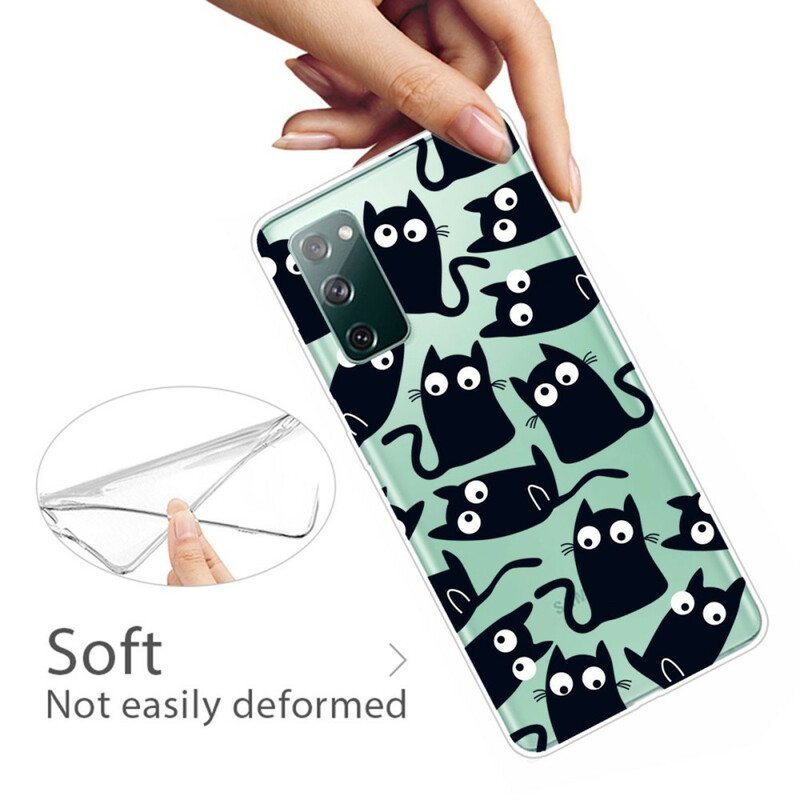 Case Samsung Galaxy S20 FE Mustat Hiiret