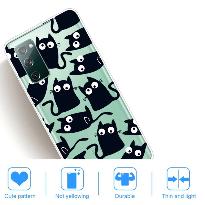 Case Samsung Galaxy S20 FE Mustat Hiiret