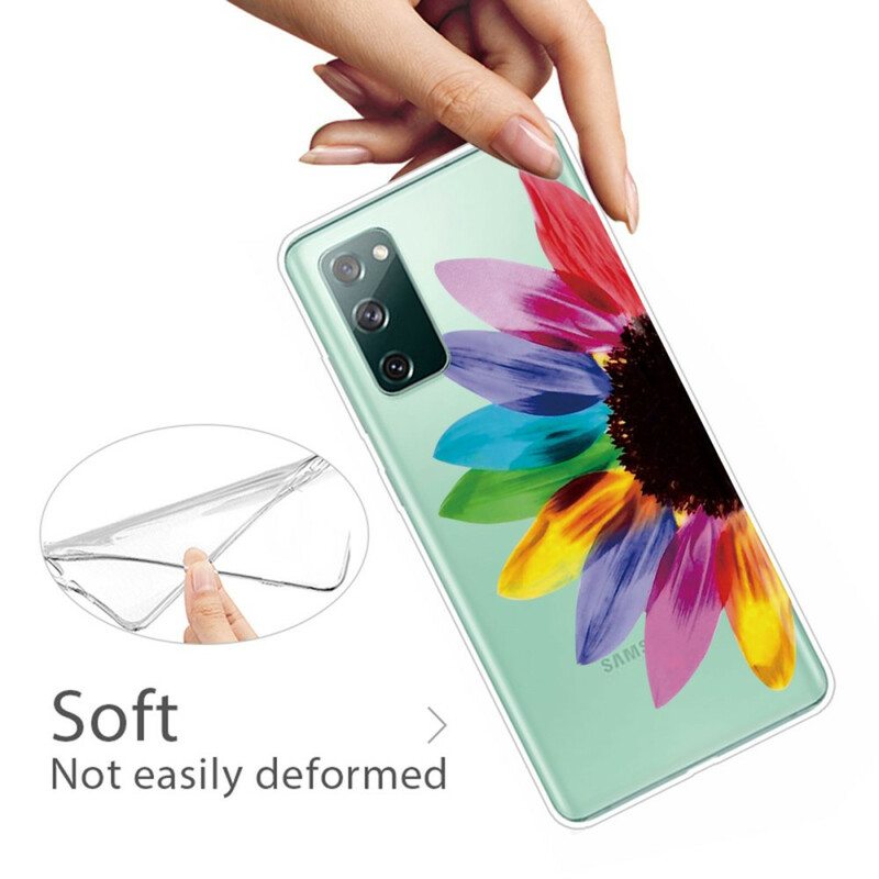 Case Samsung Galaxy S20 FE Värikäs Kukka