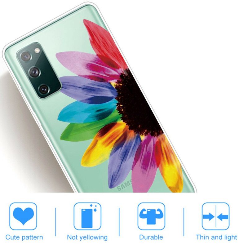 Case Samsung Galaxy S20 FE Värikäs Kukka