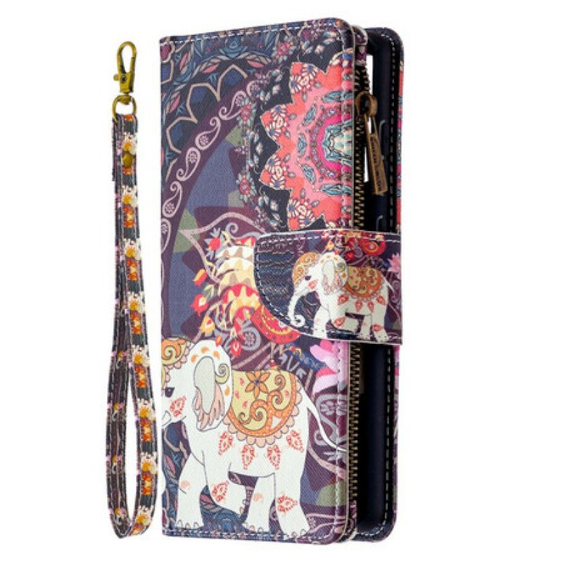 Kotelot Samsung Galaxy S20 FE Elephant Vetoketjullinen Tasku