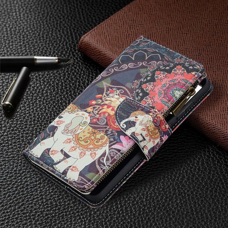 Kotelot Samsung Galaxy S20 FE Elephant Vetoketjullinen Tasku