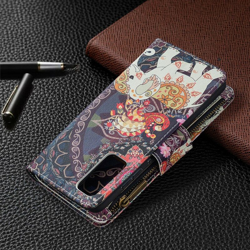 Kotelot Samsung Galaxy S20 FE Elephant Vetoketjullinen Tasku