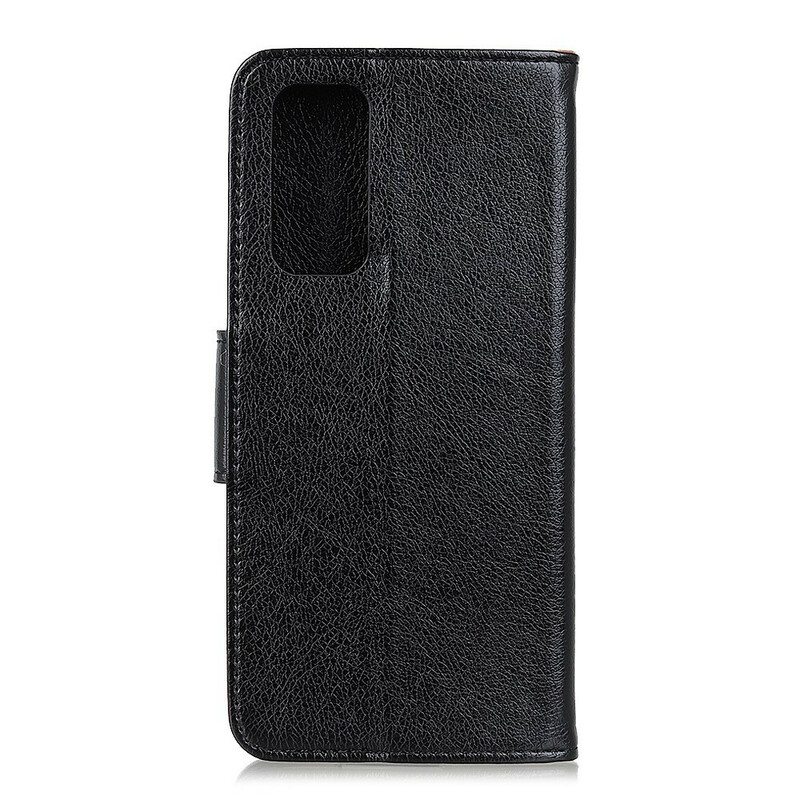 Kotelot Samsung Galaxy S20 FE Halkaistu Nappan Nahka
