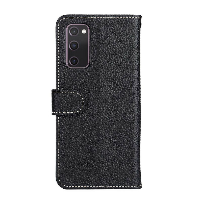 Kotelot Samsung Galaxy S20 FE Khazneh Litsi Nahka
