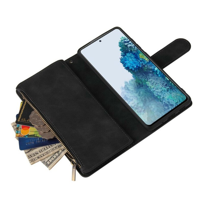 Kotelot Samsung Galaxy S20 FE Multi-card-nahkatyylinen Kaulanauha