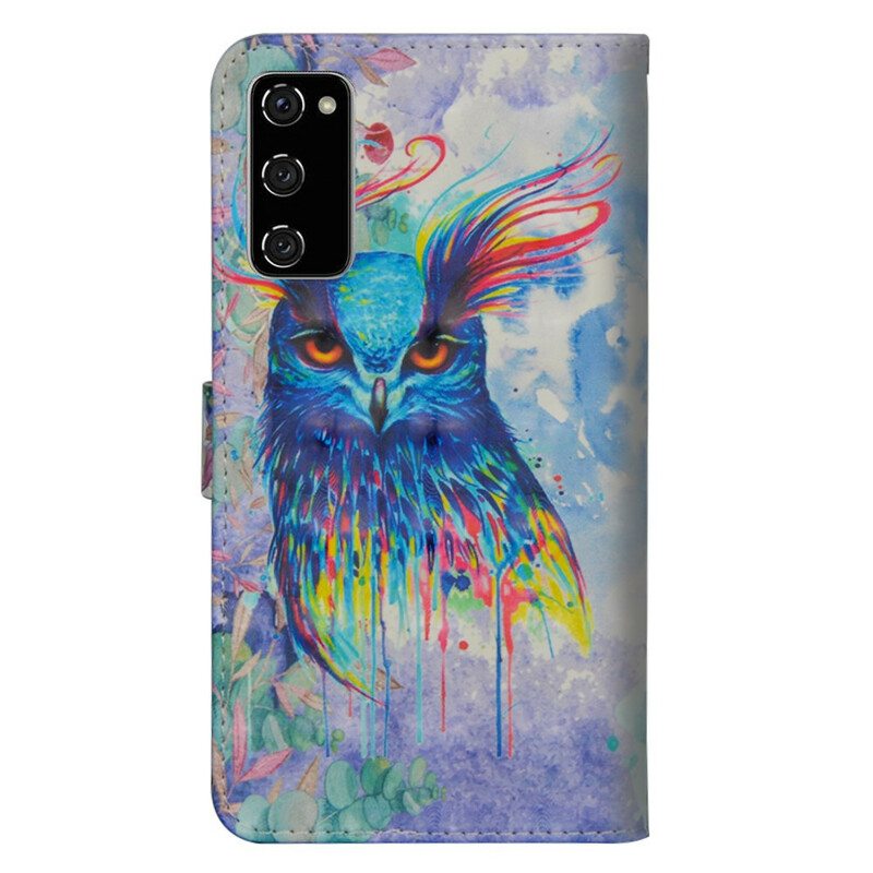 Kotelot Samsung Galaxy S20 FE Vesiväri Lintu