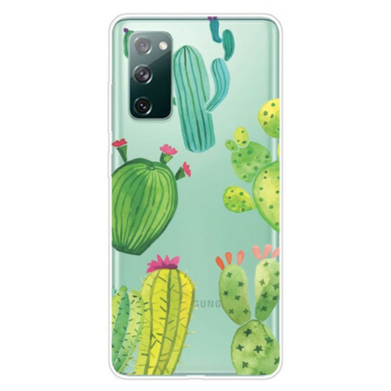 Kuori Samsung Galaxy S20 FE Akvarelli Kaktukset