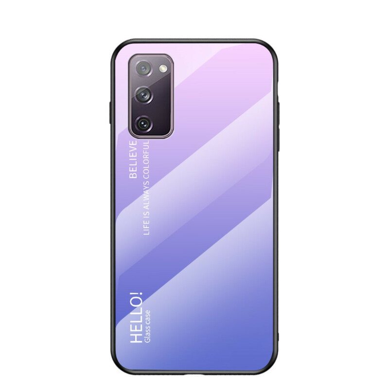 Kuori Samsung Galaxy S20 FE Karkaistu Lasi Hello