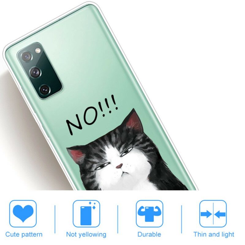 Kuori Samsung Galaxy S20 FE Kissa Joka Sanoo Ei