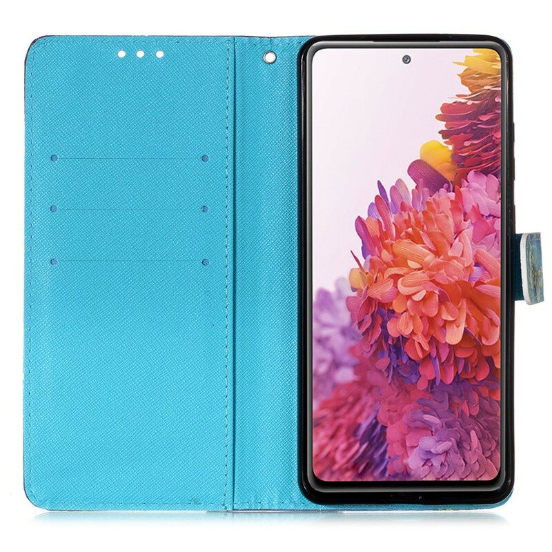 Nahkakotelo Samsung Galaxy S20 FE Akvarelli Unelmien Sieppaaja
