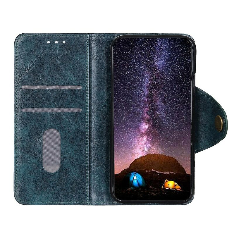Nahkakotelo Samsung Galaxy S20 FE Kiiltävä Keinonahka Khazneh