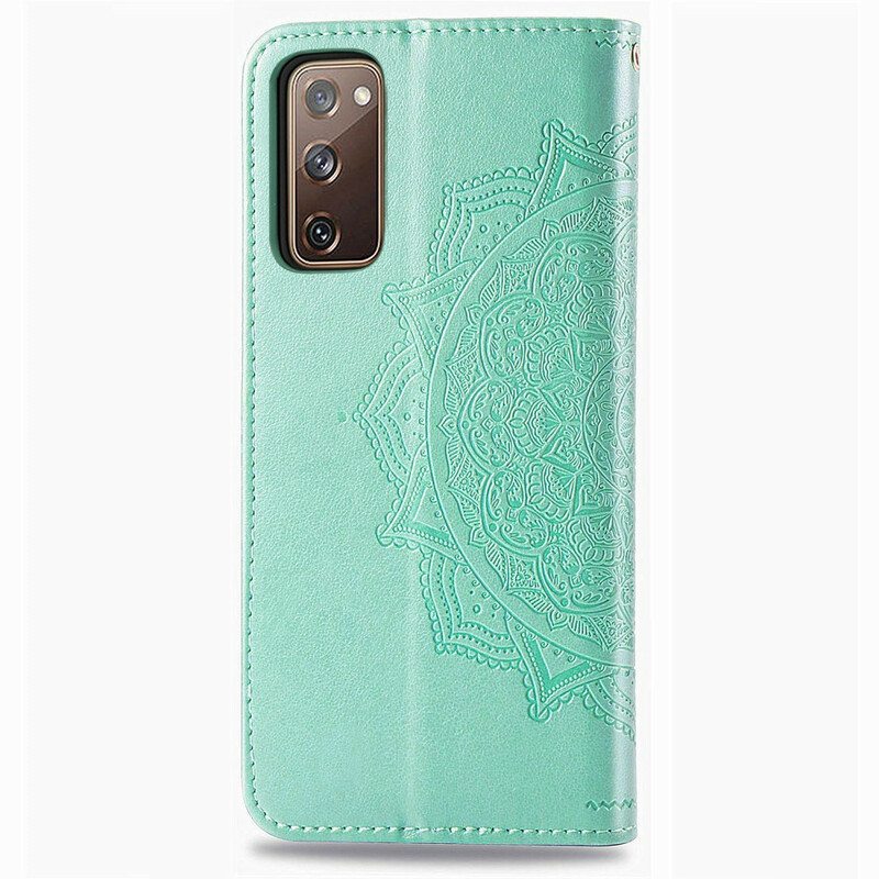 Nahkakotelo Samsung Galaxy S20 FE Mandala Keskiaika