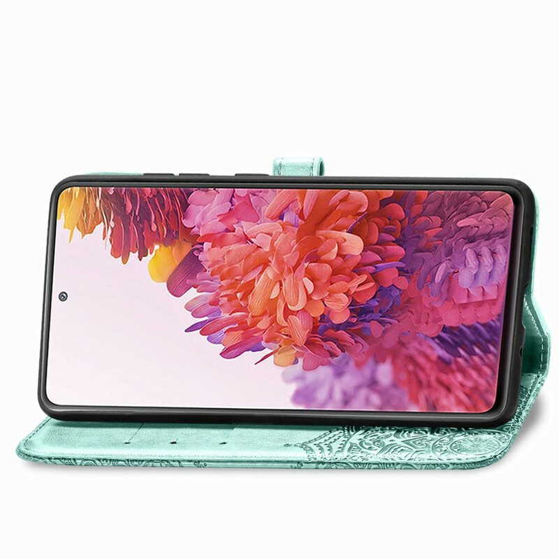 Nahkakotelo Samsung Galaxy S20 FE Mandala Keskiaika
