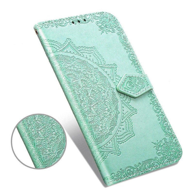 Nahkakotelo Samsung Galaxy S20 FE Mandala Keskiaika