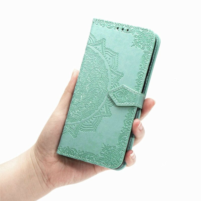 Nahkakotelo Samsung Galaxy S20 FE Mandala Keskiaika