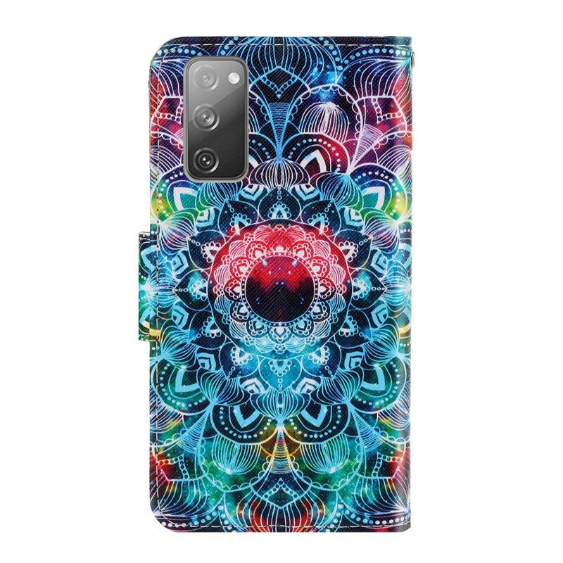 Nahkakotelo Samsung Galaxy S20 FE Mandala Taivaalla