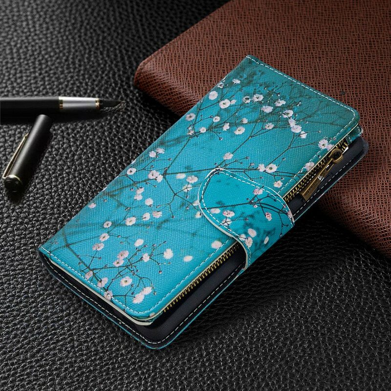 Nahkakotelo Samsung Galaxy S20 FE Vetoketjullinen Puutasku