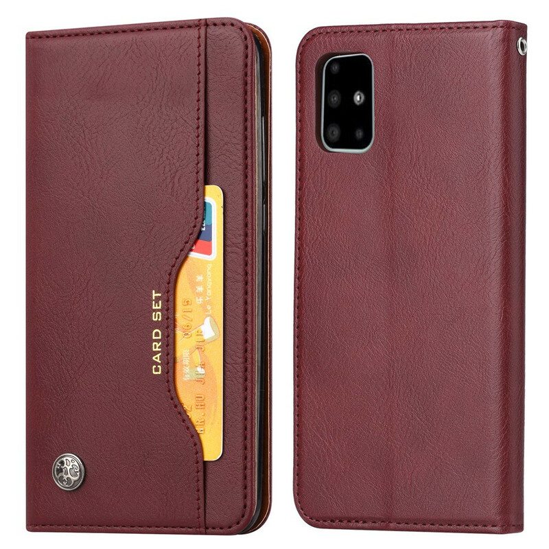 Puhelinkuoret Samsung Galaxy S20 FE Kotelot Flip Keinonahkainen Korttikotelo
