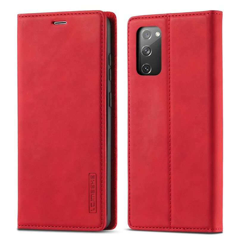 Puhelinkuoret Samsung Galaxy S20 FE Kotelot Flip Lc.imeeke Nahkaefekti
