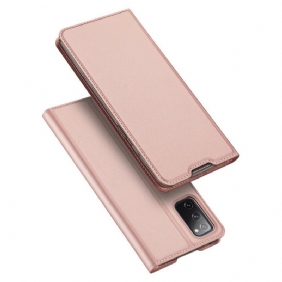 Puhelinkuoret Samsung Galaxy S20 FE Kotelot Flip Skin Pro Dux Ducis