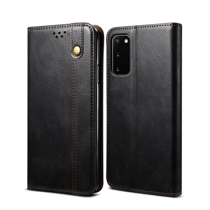 Puhelinkuoret Samsung Galaxy S20 FE Kotelot Flip Vahattua Tekonahkaa