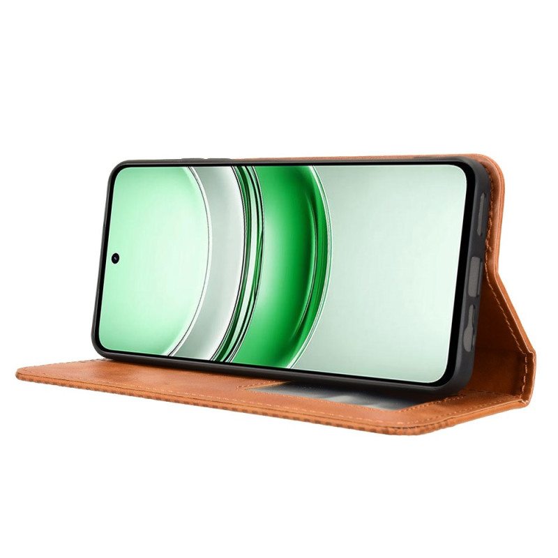 Flip Case Für Realme C71 Vintage-friese