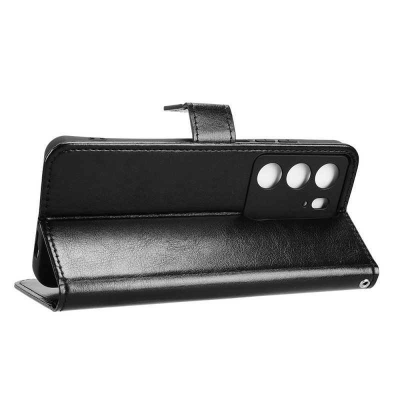 Lederhüllen Realme C71 Handyhülle Glänzendes Kunstleder