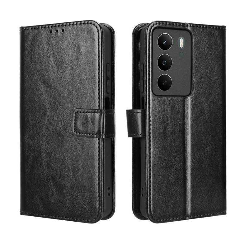 Lederhüllen Realme C71 Handyhülle Glänzendes Kunstleder