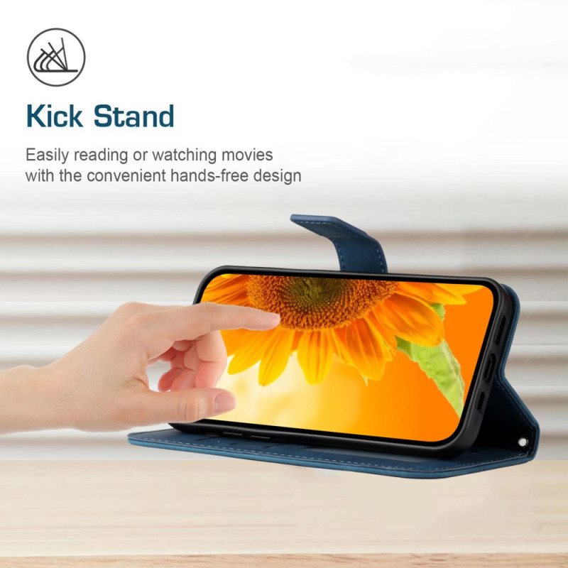 Lederhüllen Realme C71 Sonnenblumenmuster