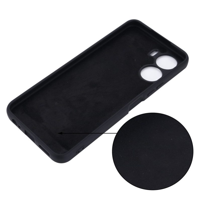 Case Vivo Y16 Nestemäinen Silikoni Kaulanauhalla