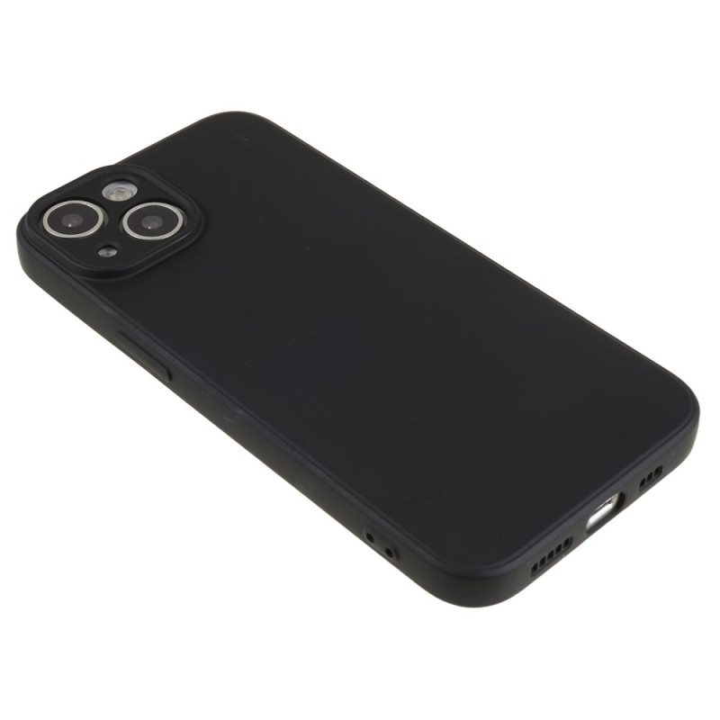Kuori iPhone 15 Silikoni Ja Mikrokuitu