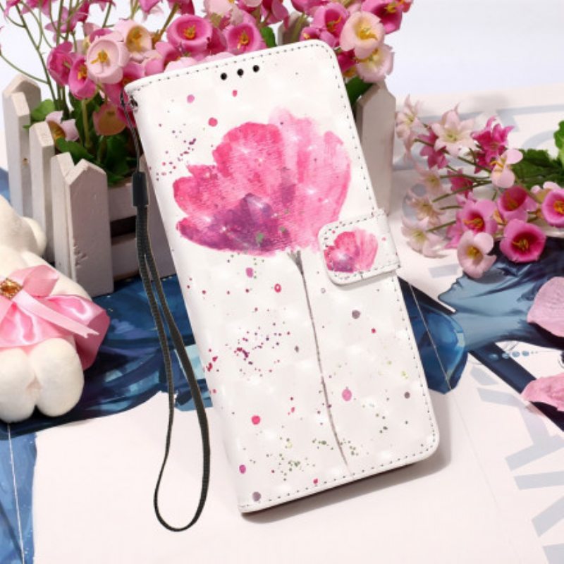 Case Nahkakotelo Motorola Edge 20 Lite Akvarelli Unikko