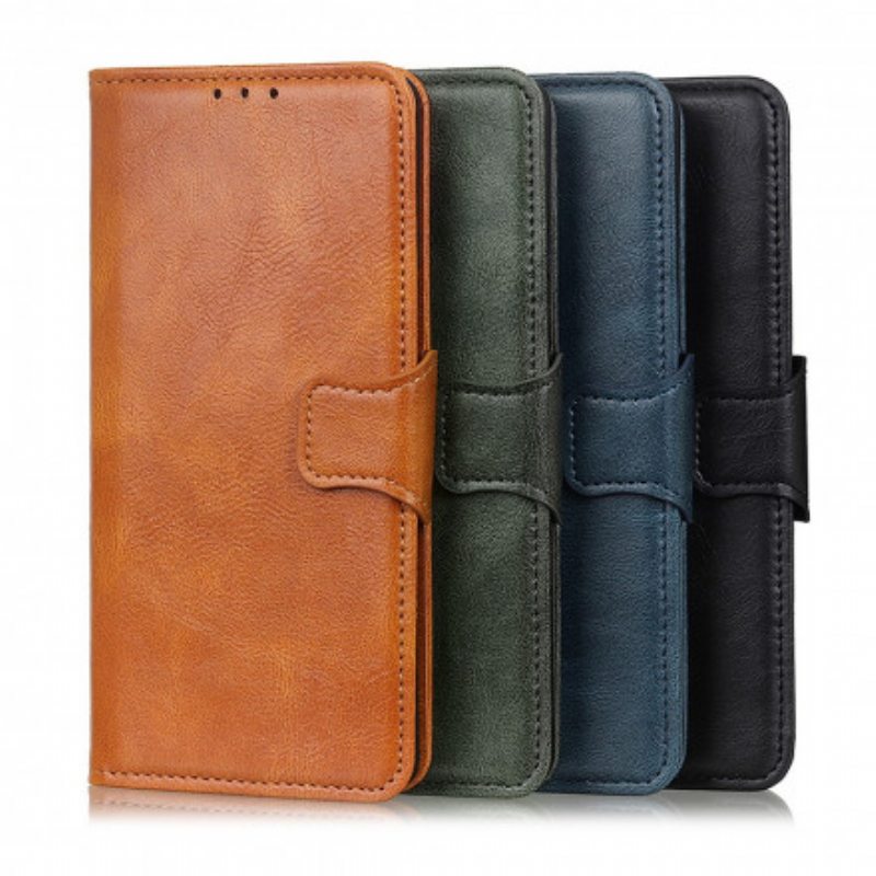 Flip Case Motorola Edge 20 Lite Käännettävä Nahkaefekti