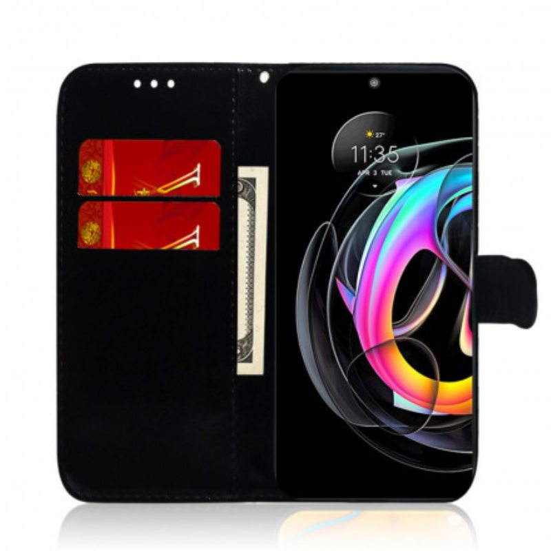 Flip Case Motorola Edge 20 Lite Keinonahkainen Peilin Kansi