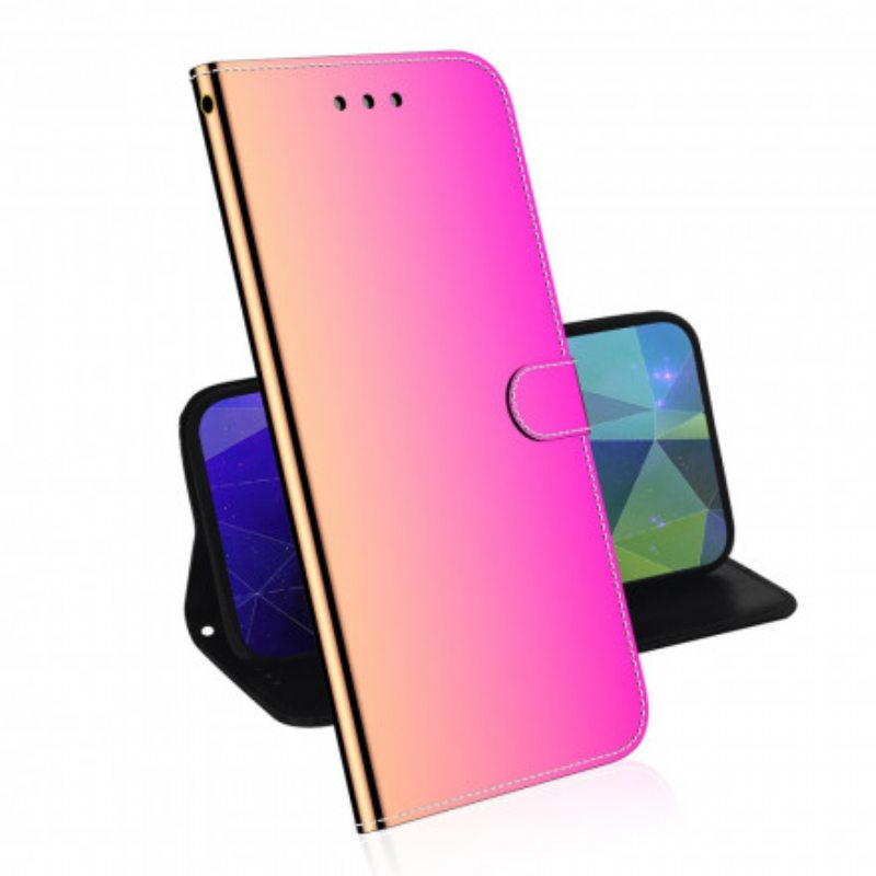 Flip Case Motorola Edge 20 Lite Keinonahkainen Peilin Kansi