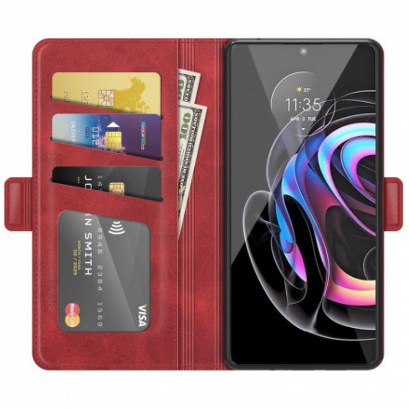 Kotelot Motorola Edge 20 Lite Klassinen Kaksoisläppä