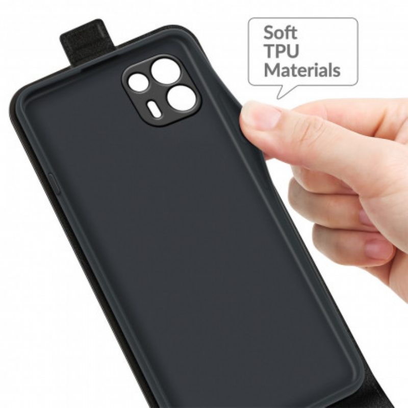 Nahkakotelo Motorola Edge 20 Lite Kotelot Flip Taitettava