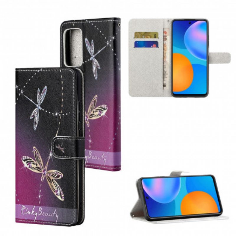 Kotelot Samsung Galaxy A32 Suojaketju Kuori Strappy Dragonflies